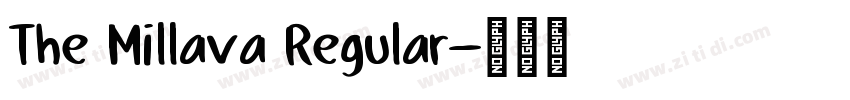 The Millava Regular字体转换